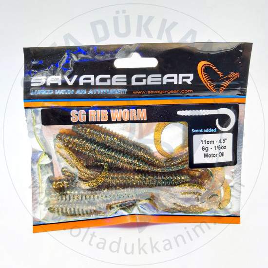 Savage Gear SG Rig Worm (Motor Oil)