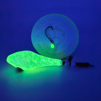 Glowlu Tek İğneli Eşkina Surf Casting Takımı