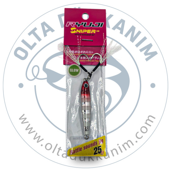 Ryuji Sniper Rattle Sounds Jig Zebra Glow 25 Gr Ryuji Sniper Rattle Sounds Jig Zebra Glow 25 Gr