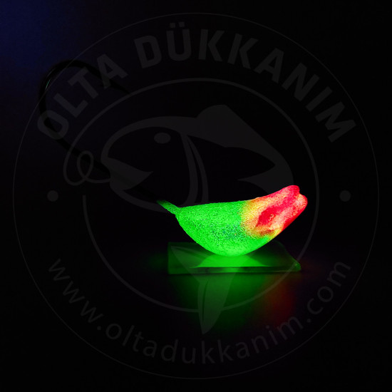 Simli Glowlu Lüfer Zokası 15 gr Beyaz