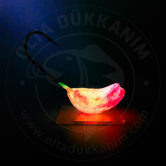Simli Glowlu Lüfer Zokası 15 gr Pembe