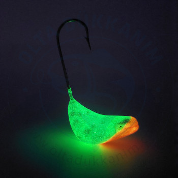 İstanbul Boğaz Lüfer Zokası 50 gr Glowlu Turuncu Uç