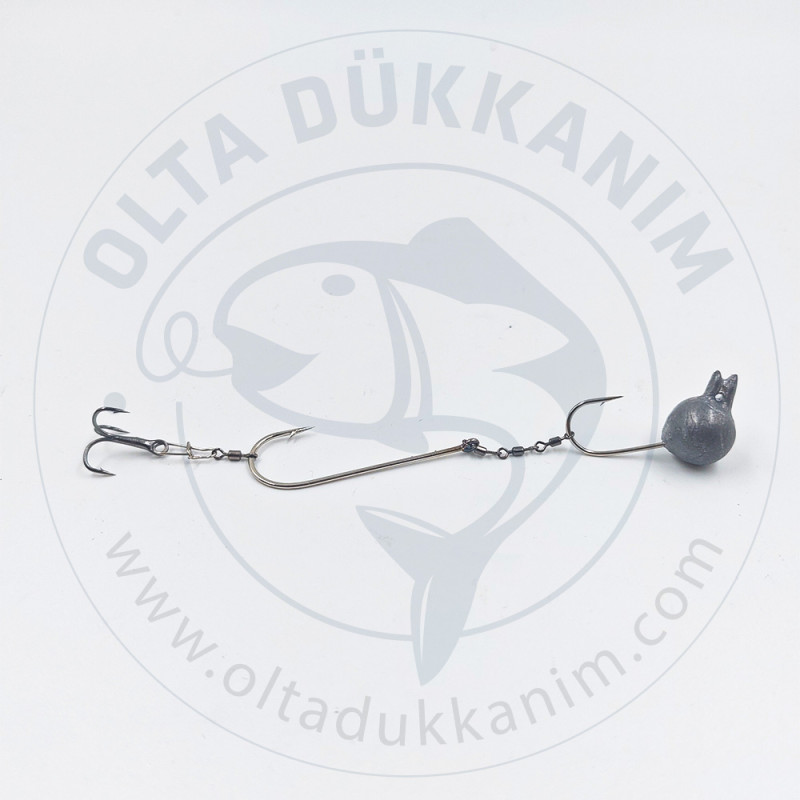 Sırttan Takmalı Zokalı Canlı İzmarit Lüfer Takımı